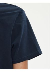 Tommy Jeans T-Shirt Flag DW0DW18629 Granatowy Boxy Fit. Kolor: niebieski. Materiał: bawełna
