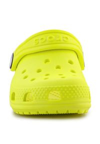Chodaki Crocs Classic Clog Jr 206990-76M żółte. Zapięcie: pasek. Kolor: żółty. Materiał: materiał. Wzór: paski. Sezon: lato #6