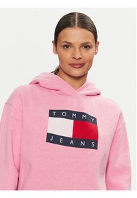 Tommy Jeans Bluza DW0DW19407 Różowy Relaxed Fit. Kolor: różowy. Materiał: bawełna #4