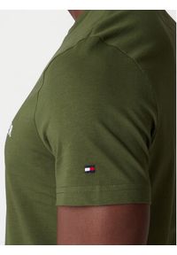 TOMMY HILFIGER - Tommy Hilfiger T-Shirt Logo MW0MW11797 Zielony Regular Fit. Kolor: zielony. Materiał: bawełna #5