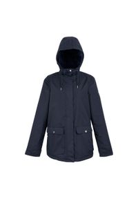 Kurtka turystyczna damska Regatta Broadia parka przeciwdeszczowa. Kolor: niebieski. Sport: turystyka piesza #1
