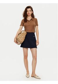 TOMMY HILFIGER - Tommy Hilfiger Spódnica mini WW0WW44994 Granatowy Regular Fit. Kolor: niebieski. Materiał: syntetyk #2