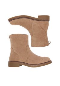 Clara Barson Botki CEO-WS2169-04 Beżowy. Kolor: beżowy. Materiał: materiał #7