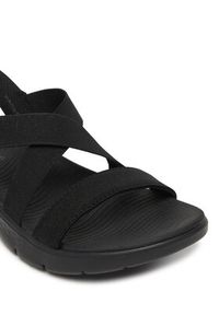 skechers - Skechers Sandały Go Walk Flex Sandal - Glimmer 141489/BBK Czarny. Kolor: czarny. Materiał: materiał #5