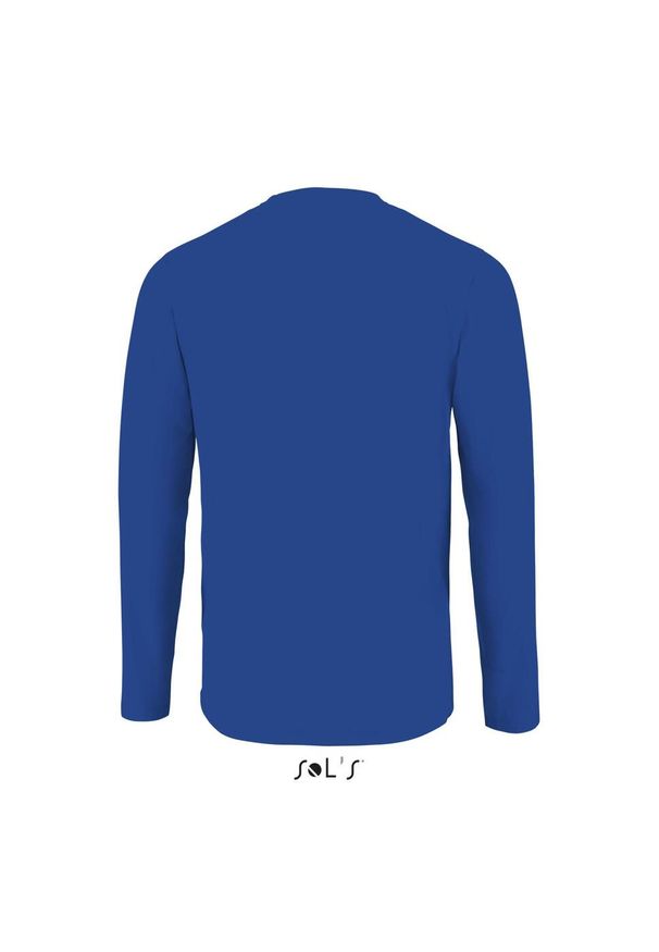 SOL'S - Koszulka Sol's Imperial Lsl. Okazja: na co dzień. Kolor: niebieski. Długość rękawa: długi rękaw. Styl: casual, elegancki