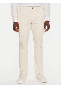 TOMMY HILFIGER - Tommy Hilfiger Spodnie materiałowe MW0MW32932 Écru Regular Fit. Materiał: sztruks #1