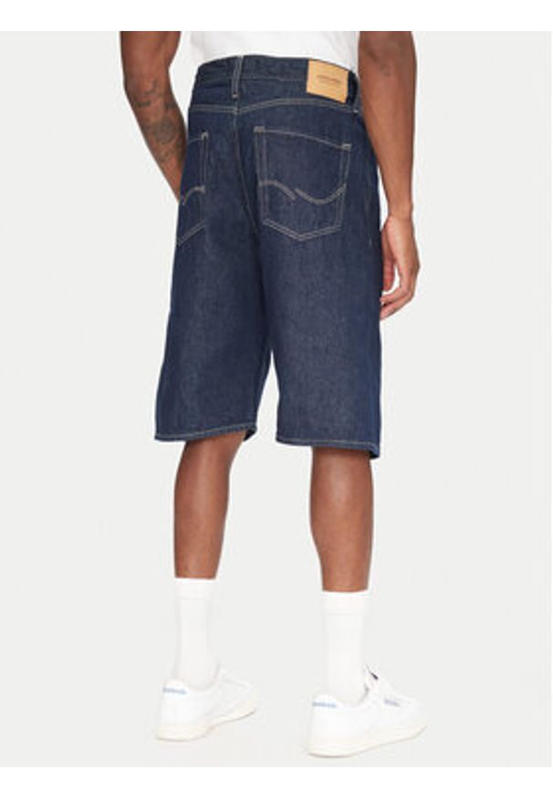 Jack & Jones Szorty jeansowe Ron 12272214 Granatowy Baggy Fit. Kolor: niebieski. Materiał: bawełna