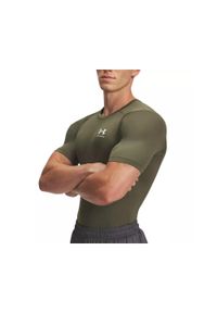 Koszulka Under Armour HeatGear. Kolor: zielony, biały, wielokolorowy. Sport: joga i pilates, fitness #1