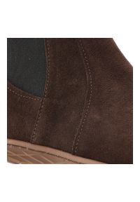 Czekoladowe Botki Armodo Wygodne Buty Damskie Barefoot. Okazja: na co dzień. Kolor: brązowy. Materiał: welur. Sezon: zima, jesień. Styl: casual #5