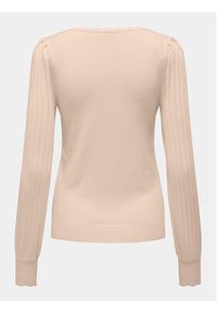 only - ONLY Sweter Meddi 15311544 Różowy Regular Fit. Kolor: różowy. Materiał: wiskoza #6