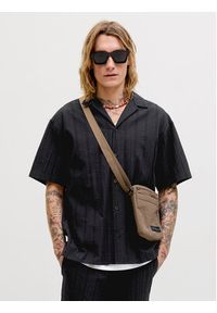 Jack & Jones Komplet koszula i szorty materiałowe Tyson 12297649 Czarny Relaxed Fit. Kolor: czarny. Materiał: bawełna #6