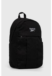 Reebok Classic plecak kolor czarny duży gładki. Kolor: czarny. Materiał: poliester. Wzór: gładki #2