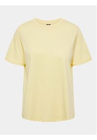 Pieces T-Shirt Ria 17086970 Żółty Regular Fit. Kolor: żółty. Materiał: bawełna #4