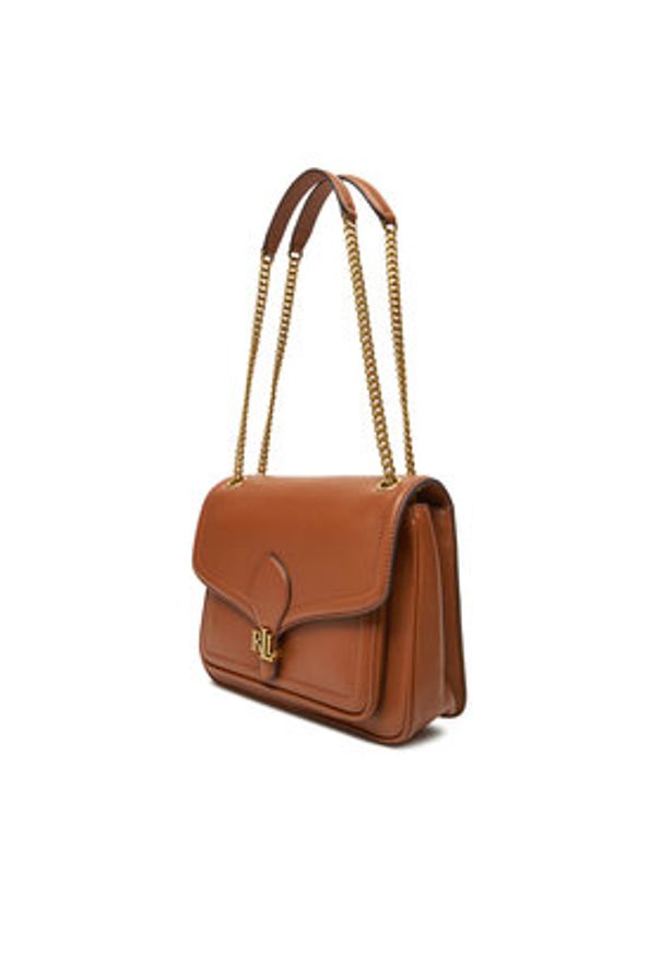 Lauren Ralph Lauren - LAUREN RALPH LAUREN Torebka 431974551002 Brązowy. Kolor: brązowy. Materiał: skórzane