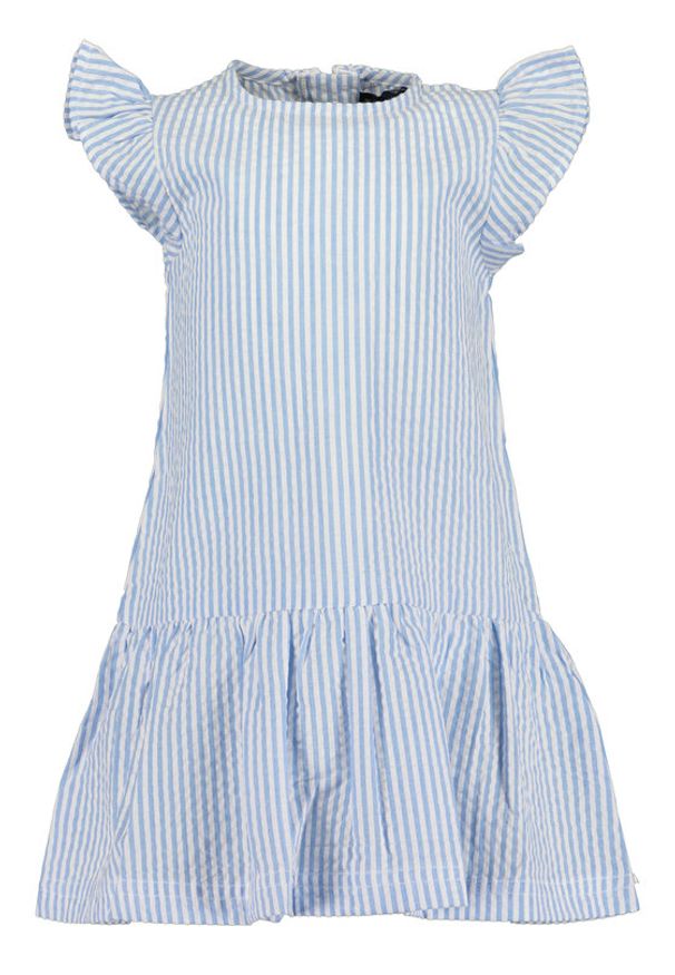 Blue Seven Sukienka codzienna 919041 X Błękitny Regular Fit. Okazja: na co dzień. Kolor: niebieski. Materiał: bawełna. Typ sukienki: proste. Styl: casual