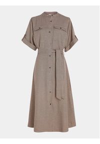 TOMMY HILFIGER - Tommy Hilfiger Sukienka koszulowa WW0WW40848 Kolorowy Regular Fit. Materiał: syntetyk, wiskoza. Wzór: kolorowy. Typ sukienki: koszulowe