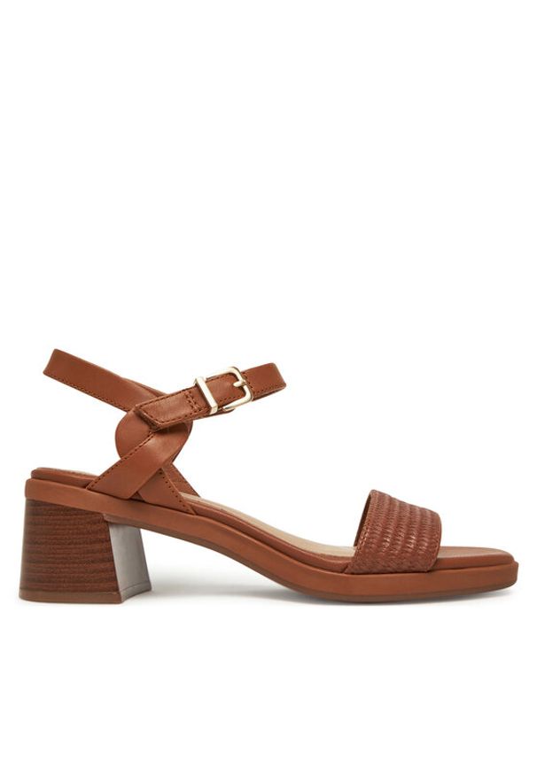 Clarks Sandały Jaylan Ray 26181661 Brązowy. Kolor: brązowy. Materiał: skóra