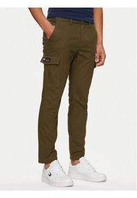 Tommy Jeans Spodnie materiałowe Austin DM0DM18940 Zielony Slim Fit. Kolor: zielony. Materiał: bawełna #1