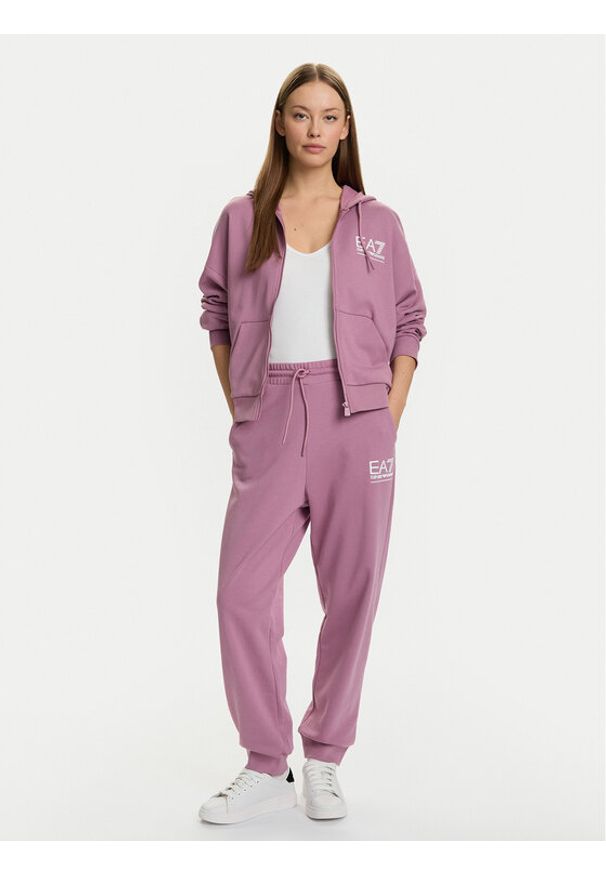 EA7 Emporio Armani Dres 7W000420 AF12473 UA272 Różowy Relaxed Fit. Kolor: różowy. Materiał: bawełna