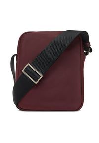 Calvin Klein Saszetka Sleek Reporter LV04D3180G Bordowy. Kolor: czerwony. Materiał: materiał #5