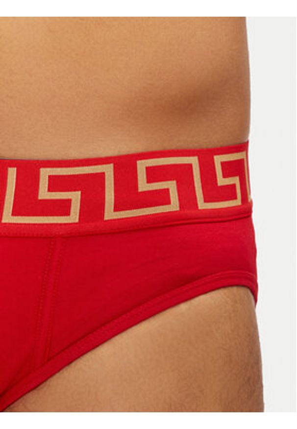 VERSACE - Versace Slipy AU10027 1A10011 Czerwony. Kolor: czerwony. Materiał: bawełna