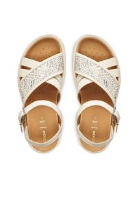 Geox Sandały D Xand 2S D65PAB 09B11 C1122 Écru. Materiał: skóra #4