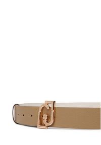 Liu Jo Pasek Damski AA6235 E1012 Beżowy. Kolor: beżowy. Materiał: skóra #2