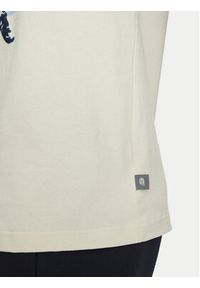 New Balance T-Shirt MT51605 Beżowy Oversize. Kolor: beżowy. Materiał: bawełna