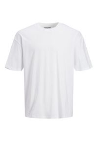 Jack & Jones - Jack&Jones T-Shirt Brink 12185628 Biały Loose Fit. Kolor: biały. Materiał: bawełna