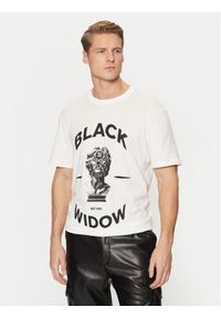 Hugo - HUGO T-Shirt Dostalgi 50530684 Beżowy Relaxed Fit. Kolor: beżowy. Materiał: bawełna #1