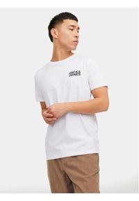 Jack & Jones T-Shirt Corp 12151955 Biały Regular Fit. Kolor: biały. Materiał: bawełna #1
