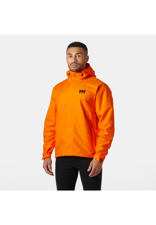 Kurtka wodoodporna Helly Hansen Seven J. Kolor: pomarańczowy. Sport: turystyka piesza