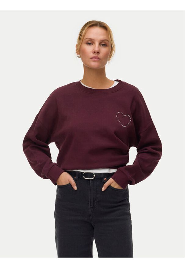 Vero Moda Bluza Lotte 10333544 Fioletowy Regular Fit. Kolor: fioletowy. Materiał: bawełna