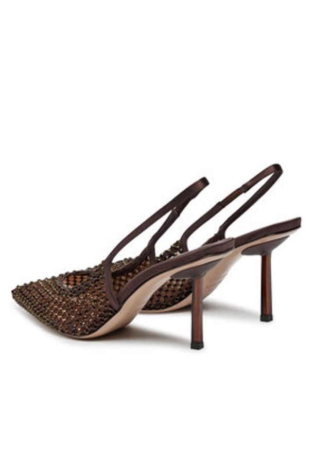 LE SILLA - Le Silla Szpilki Chanel Gilda Stocking 2299U080P1PPSAS748 Brązowy. Kolor: brązowy. Materiał: materiał. Obcas: na szpilce