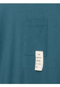 outhorn - T-shirt gładki męski. Okazja: na co dzień. Materiał: materiał, bawełna, dzianina, jersey. Wzór: gładki. Styl: casual #2