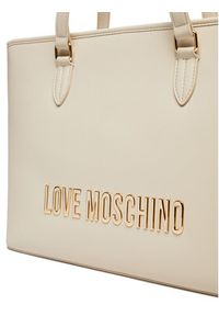 Love Moschino - LOVE MOSCHINO Torebka JC4190PP1MKD0110 Écru. Materiał: skórzane