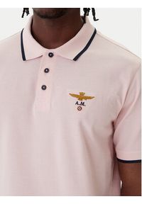 Aeronautica Militare Polo 261PO1308UP00082 Różowy Regular Fit. Typ kołnierza: polo. Kolor: różowy. Materiał: bawełna #2