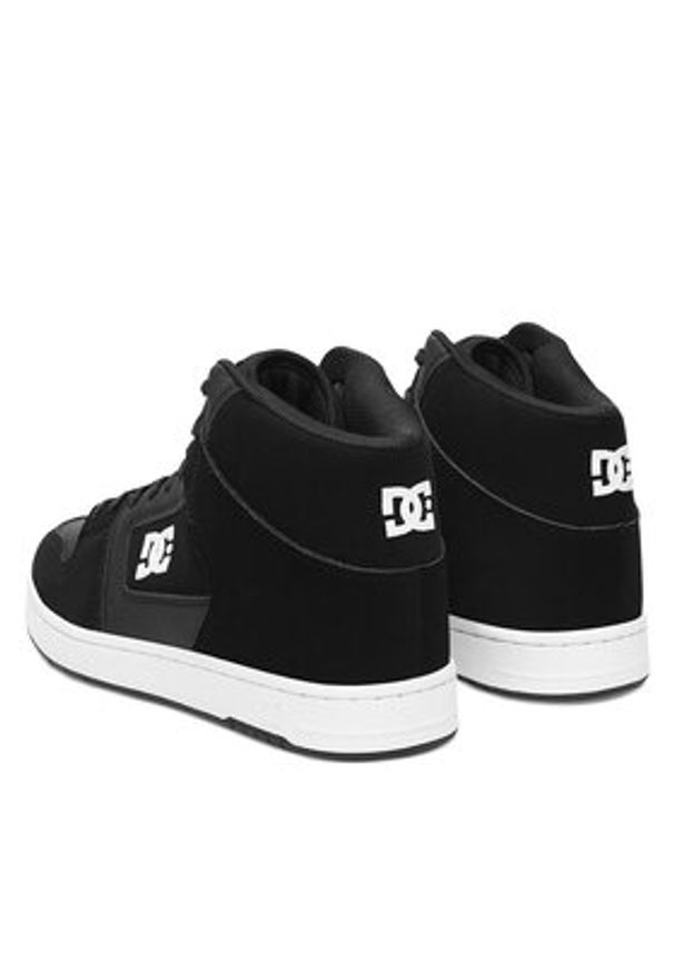 DC Shoes Sneakersy MANTECA 4 HI ADYS100743-BKW Czarny. Kolor: czarny. Materiał: skóra