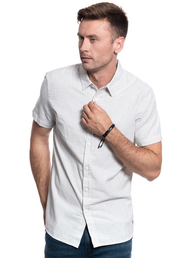 Mustang - MĘSKA KOSZULA MATERIAŁOWA MUSTANG COLLIN DOBBY SHIRT 1009828 2020. Materiał: materiał