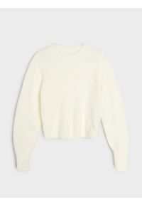 Sinsay - Sweter basic - kremowy. Kolor: kremowy