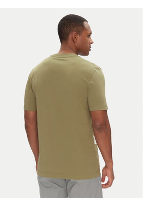 BOSS T-Shirt Thompson 01 50468347 Zielony Regular Fit. Kolor: zielony. Materiał: bawełna