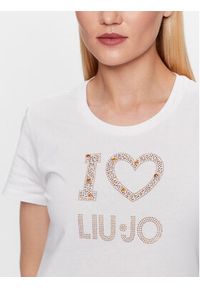 Liu Jo T-Shirt WF3076 JS923 Biały Regular Fit. Kolor: biały. Materiał: bawełna #2
