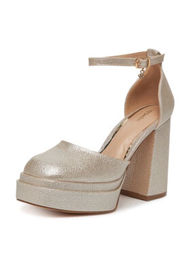 DeeZee Czółenka LW85478-6 Złoty. Kolor: złoty. Materiał: materiał