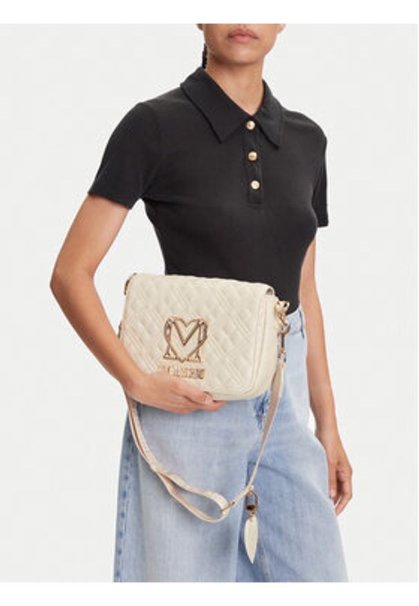 Love Moschino - LOVE MOSCHINO Torebka JC4302PP0MK1211A Écru. Materiał: skórzane