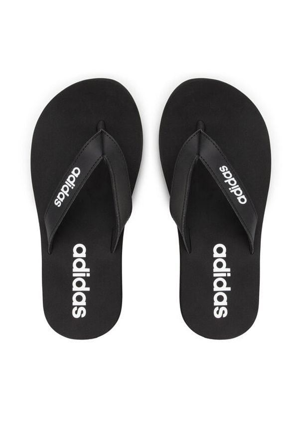 Adidas - adidas Japonki Eezay Flip Flop EG2042 Czarny. Kolor: czarny. Materiał: skóra