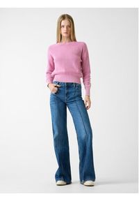 Guess Jeans Sweter W6RR20 Z3HM1 Różowy Classic Fit. Kolor: różowy. Materiał: bawełna #2