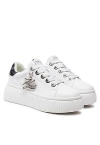 Karl Lagerfeld - KARL LAGERFELD Sneakersy KL42376A Biały. Kolor: biały. Materiał: skóra #3