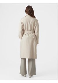 Vero Moda Trencz Doreen 10301287 Écru Regular Fit. Materiał: syntetyk #4