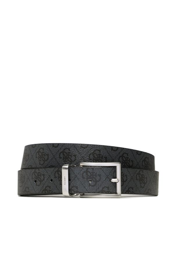 Guess Pasek Męski Vezzola Belts BM7541 LEA35 Czarny. Kolor: czarny. Materiał: skóra