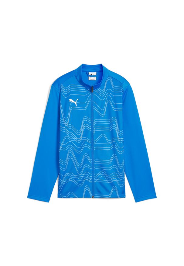 Dziecięca bluza dresowa Puma Team Goal Graphic. Kolor: niebieski. Materiał: dresówka. Sport: piłka nożna
